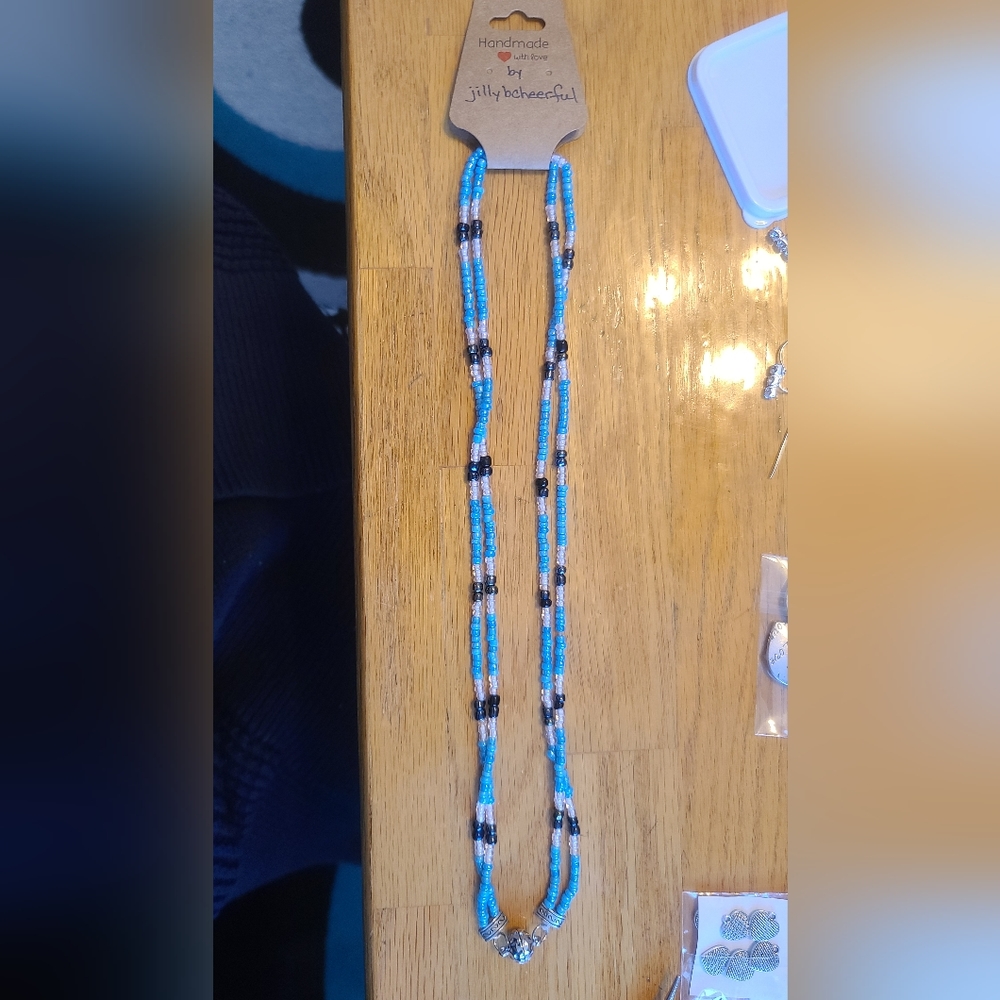Double Stranded Seed Bead Necklace/Anklet/Bracelet